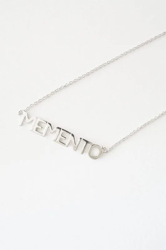 MEMENTO Nameplate Necklace - Sale