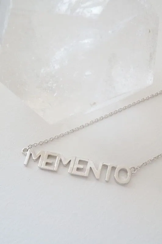 MEMENTO Nameplate Necklace - Sale