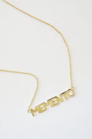 MEMENTO Nameplate Necklace - Sale