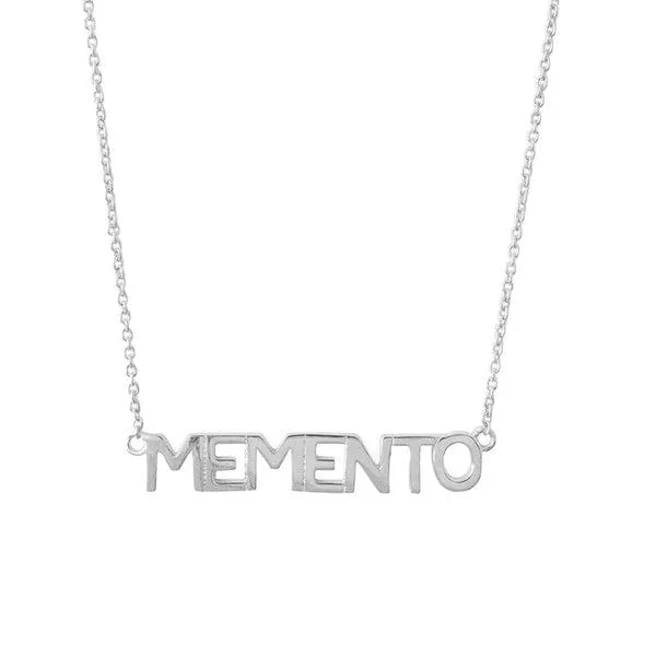 MEMENTO Nameplate Necklace - Sale