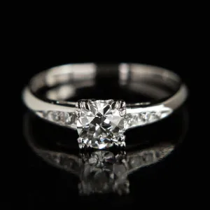 Mid Century Platinum Diamond Ring | Circa 1950