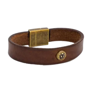 Milky Way Bespoke Leather Bracelet with Stingray