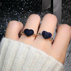 MOONROCY Crystal Heart Shape Ring