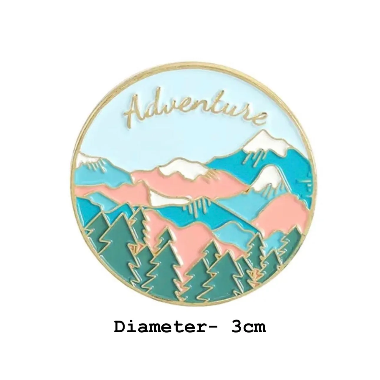 Mountain Adventure Brooch Enamel Pin