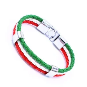 National Flag Leather Unisex Bracelet