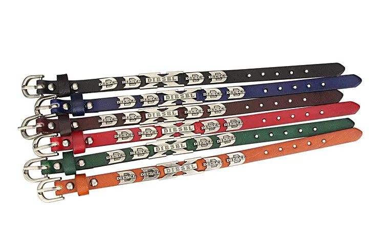 New Colors Options Punk Rock Woman Genuine Leather Bracelets