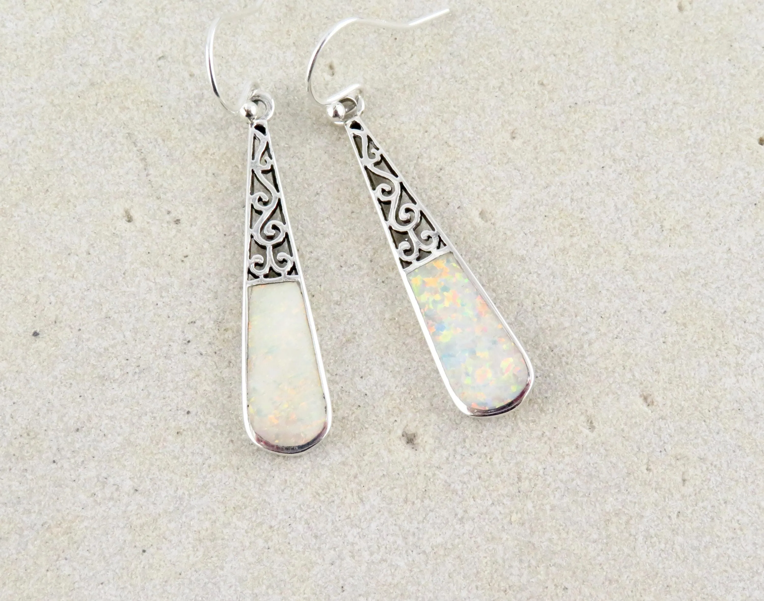 Opal Teardrop Earrings