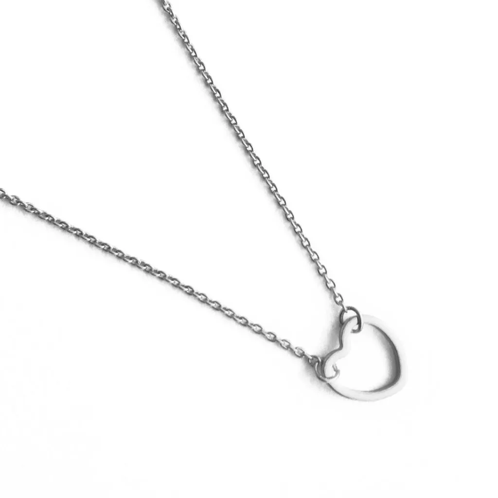 Open Heart Necklace - Final Sale