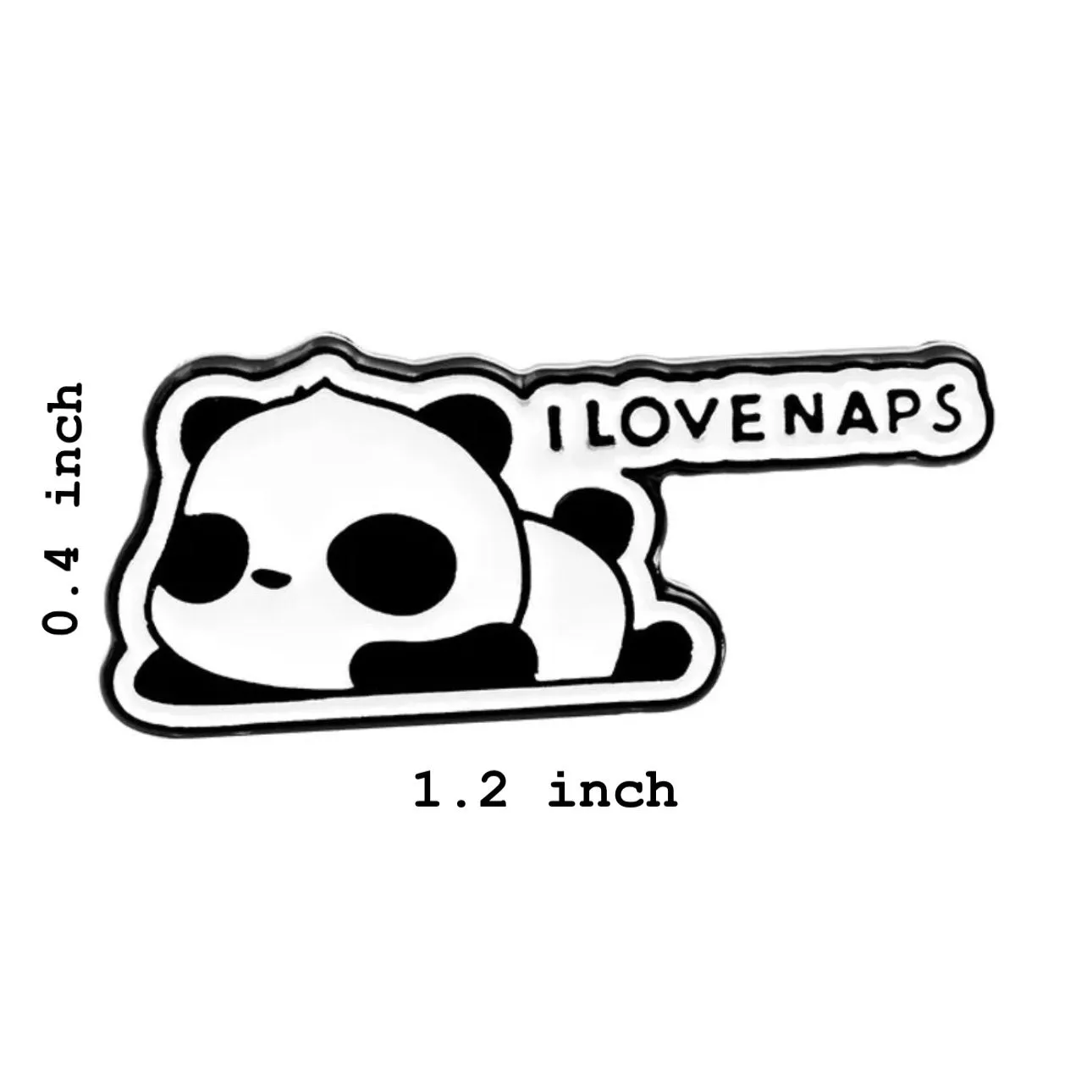 Panda Naps Brooch Enamel Pin