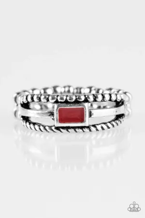 Paparazzi Ring ~ Street Edge - Red