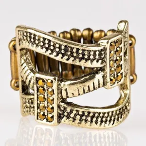 Paparazzi Ring ~ Urban Upscale - Brass