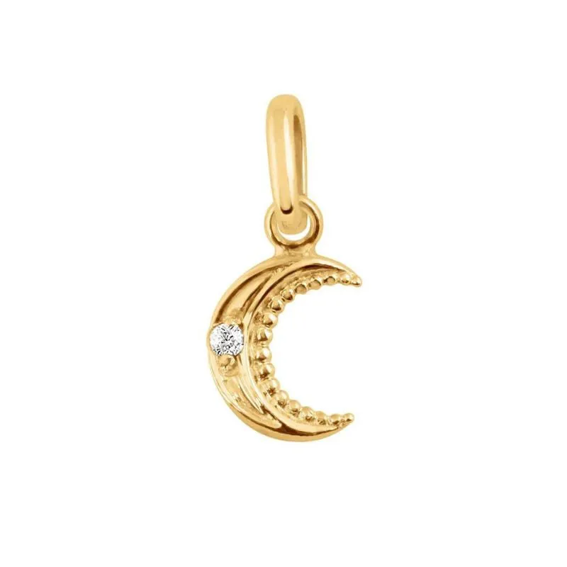 Petite Moon Diamond Pendant