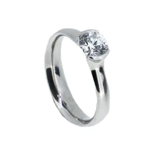 Platinum and Diamond Ring