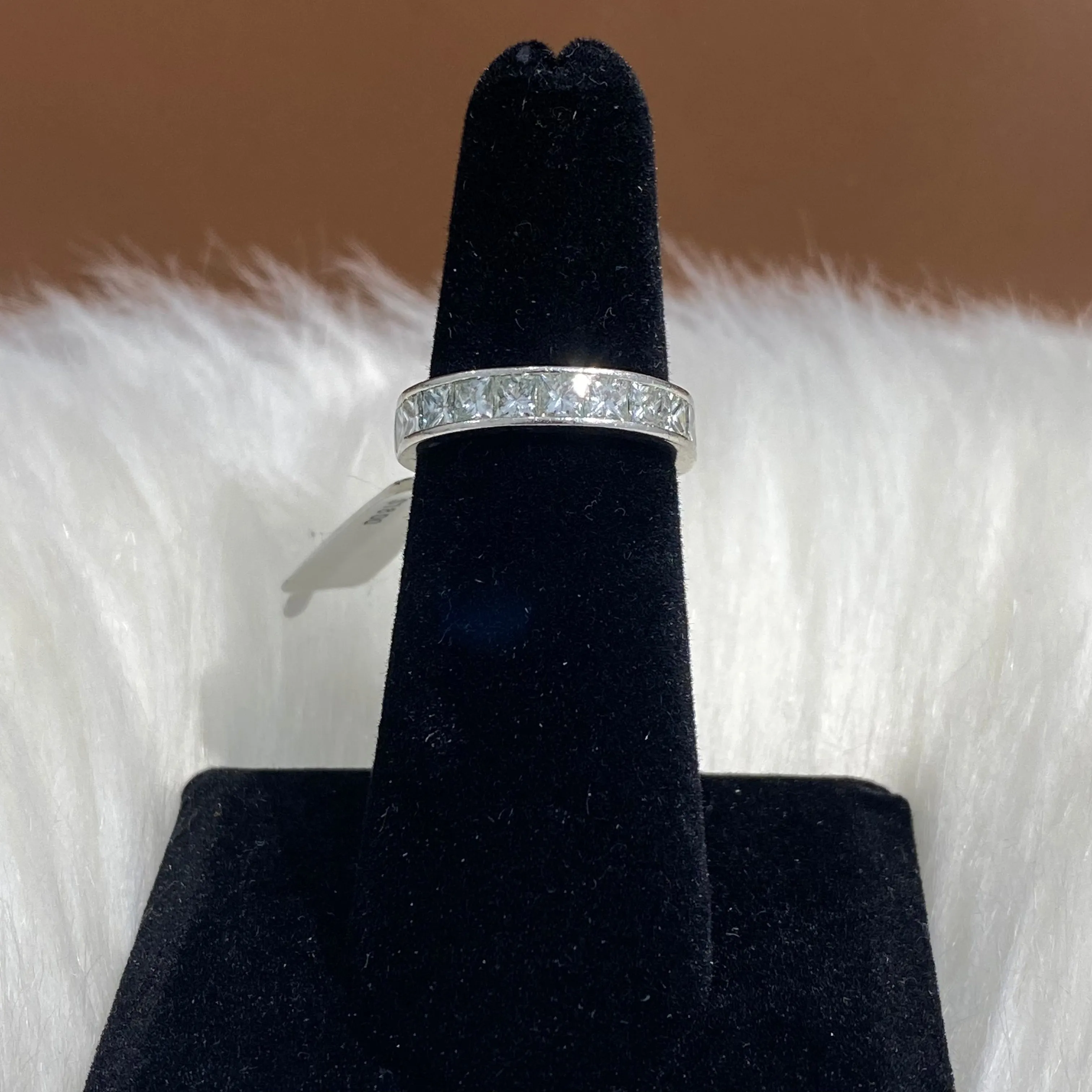 Platinum White Gold Diamond Fashion Ring Ct Dia  / 6.1gr / Size 4.5