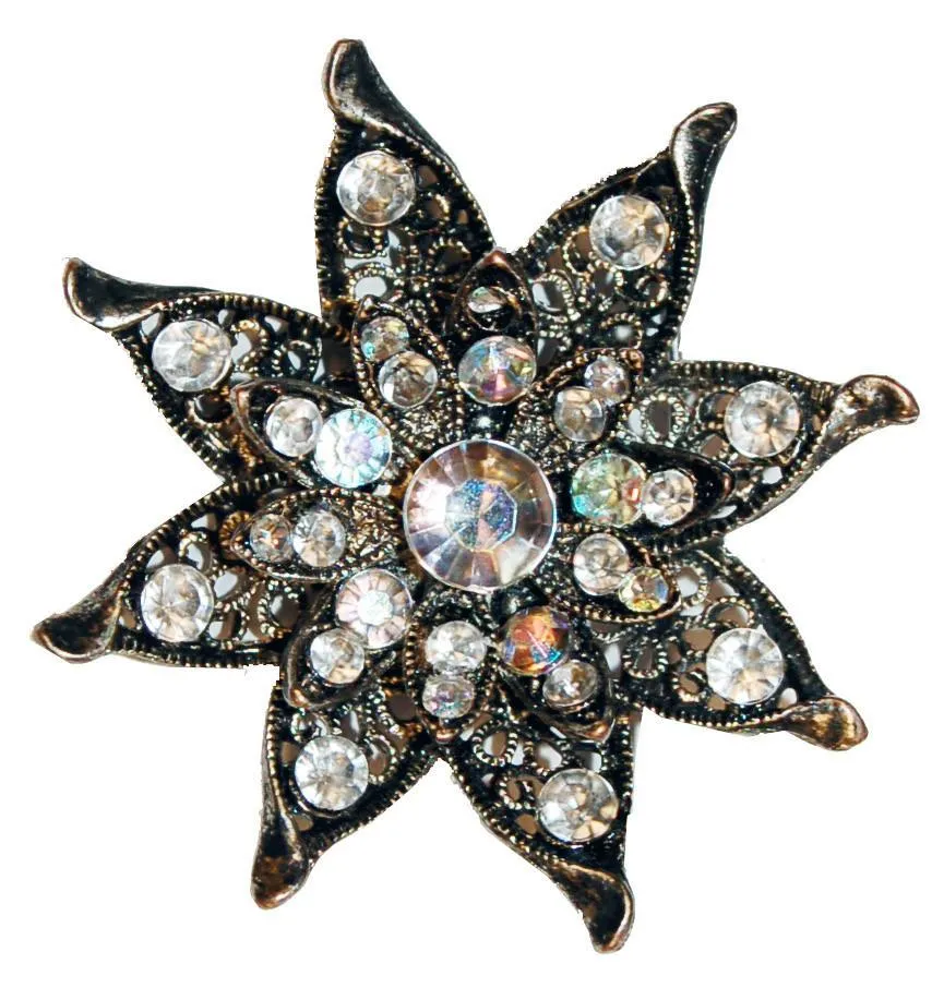 Rhinestone Brooch - Style N