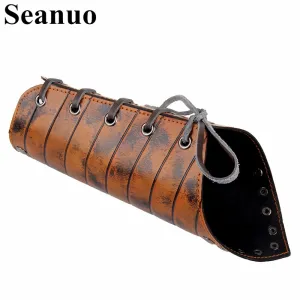 Seanuo 2018 Maximum Rhombus Rope Belt Wrist Protection Strong Men Bracelet Punk Rock Vintage Women Charm Long Wristband Bracelet