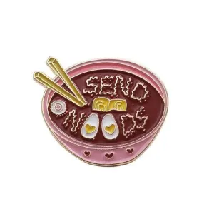 Send Noods Enamel Pin