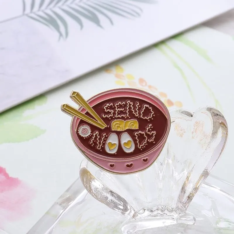 Send Noods Enamel Pin