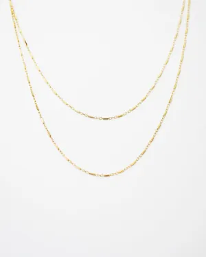 Shinny Double Wrap Necklace