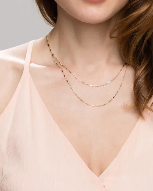 Shinny Double Wrap Necklace