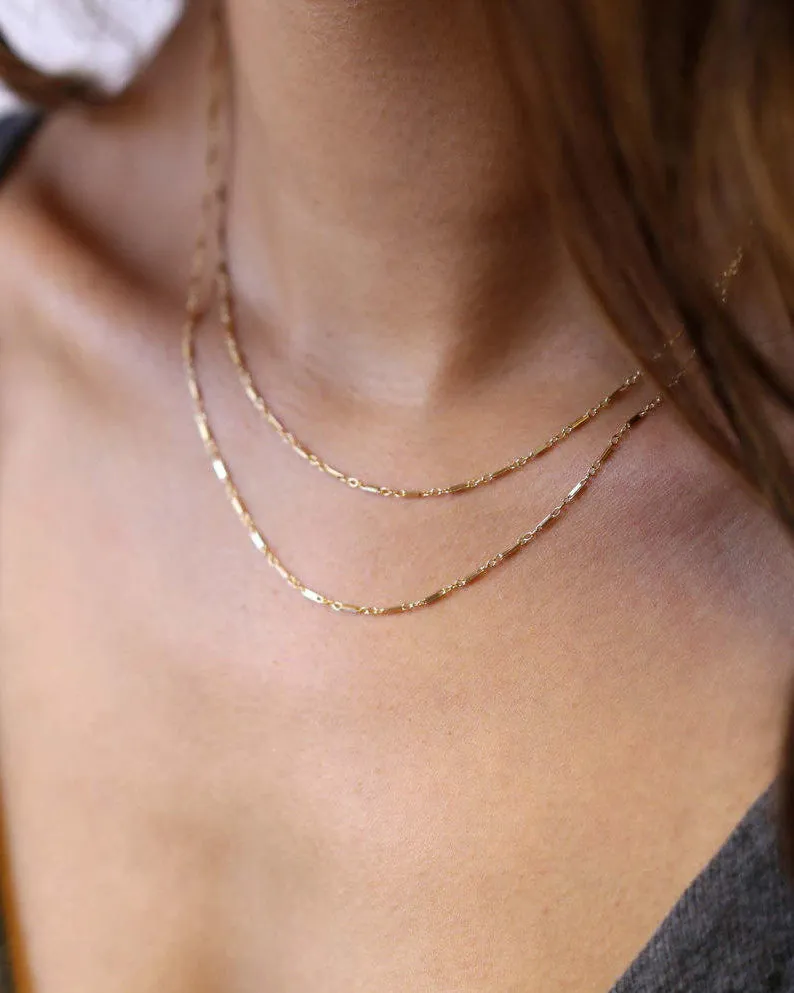 Shinny Double Wrap Necklace