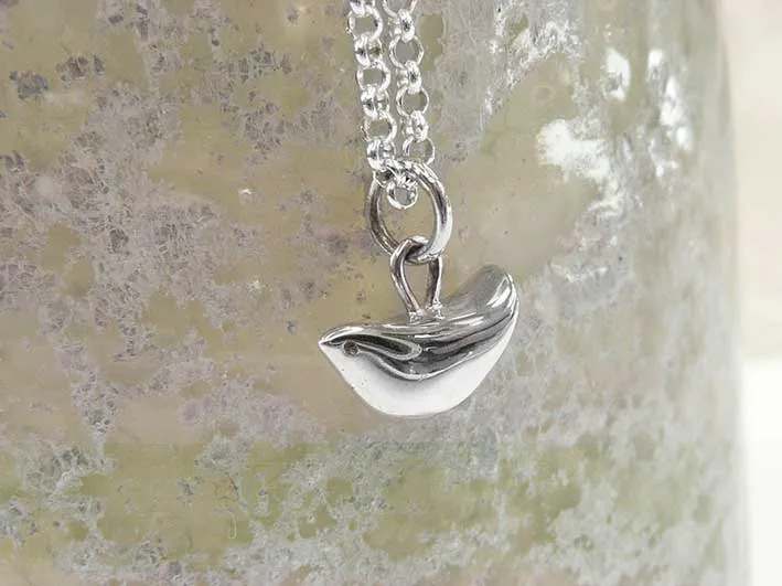 Silver Pendant - Baby Bird