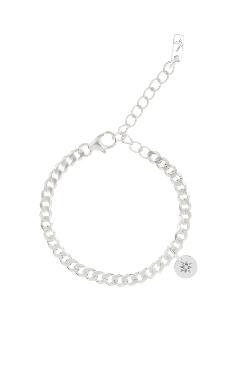 Single Pearl Anklet- Silver