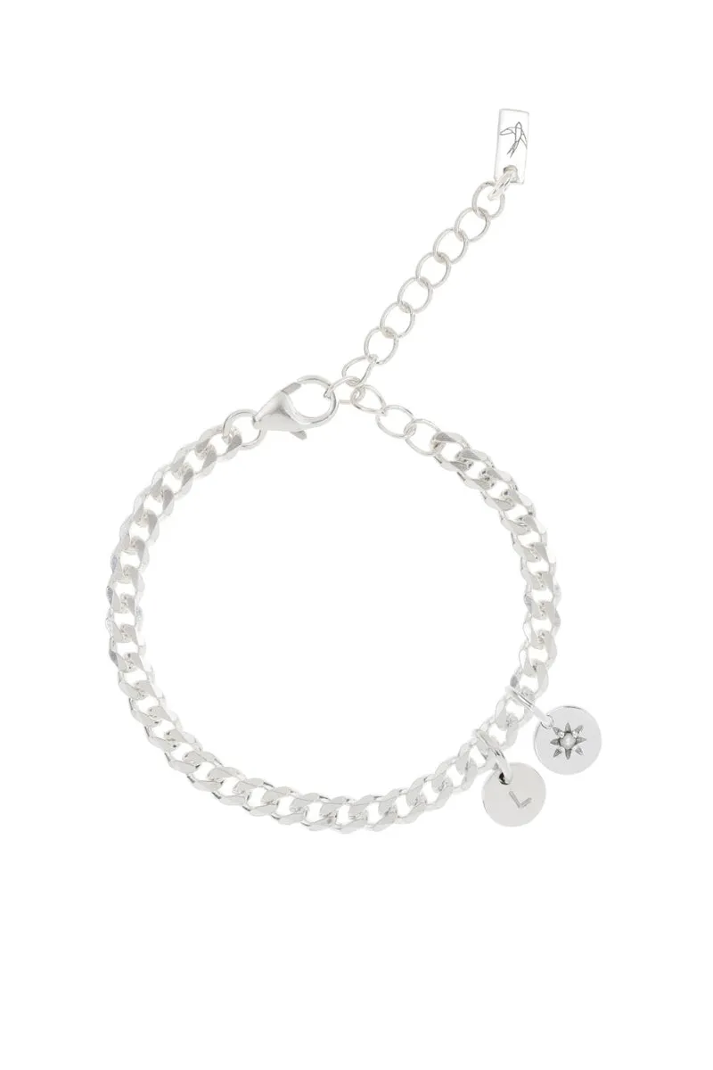 Single Pearl Anklet- Silver