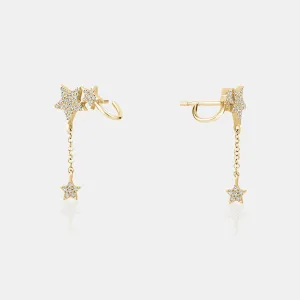 Star Dropper Earrings