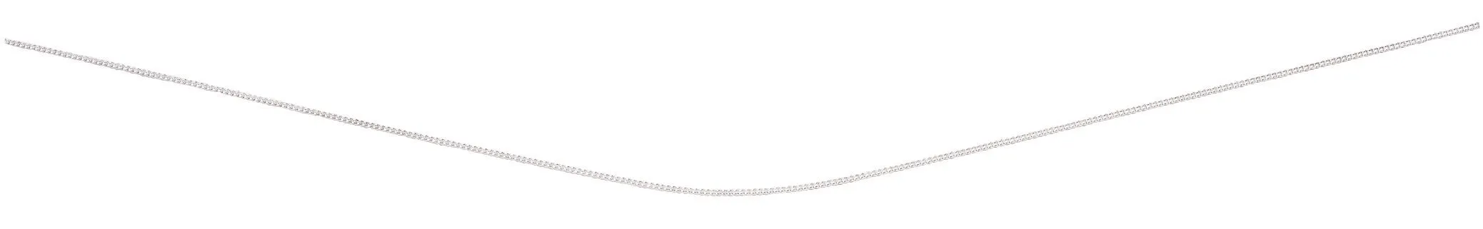 Sterling silver 16"/41cm-18"/46cm curb chain with extender 18347