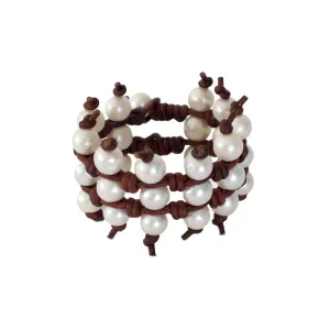 The Power Cuff in Freshwater Pearls