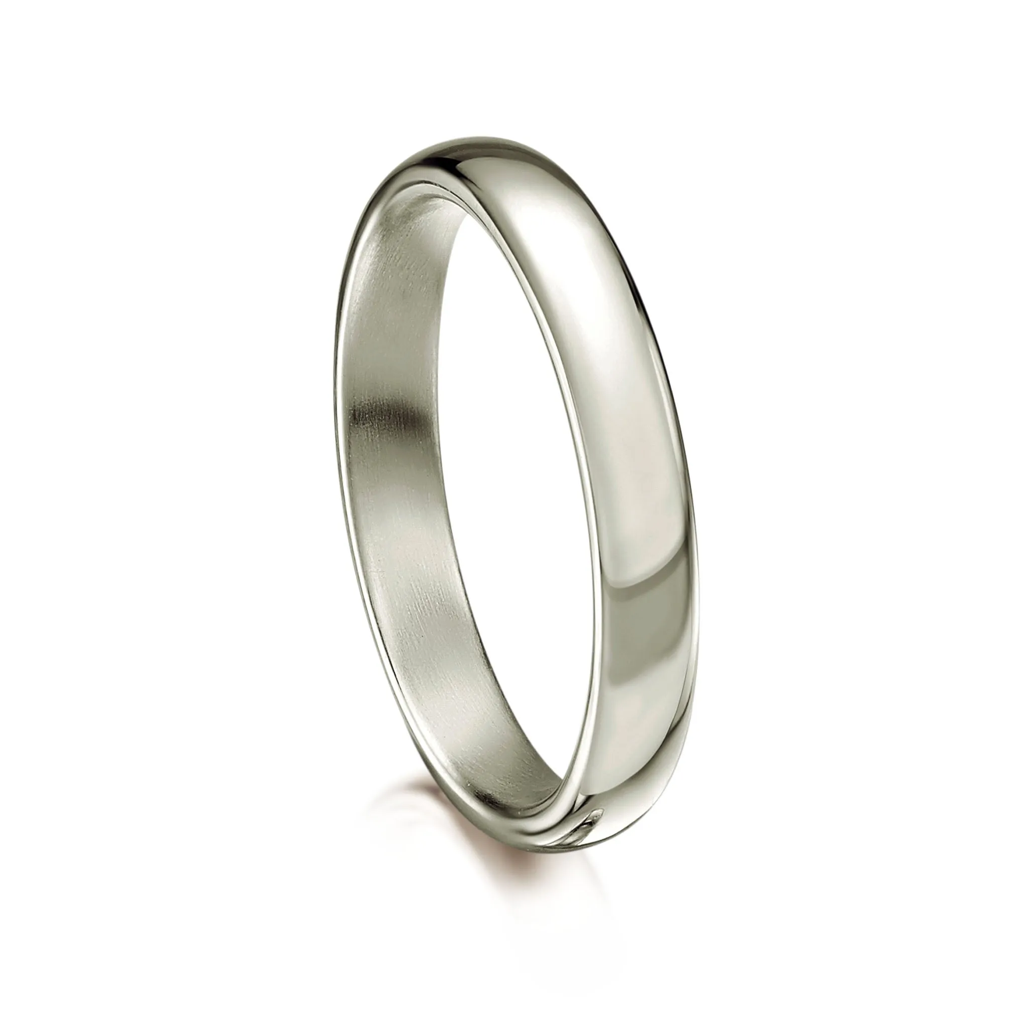 Traditional 3mm Wedding Ring in Platinum