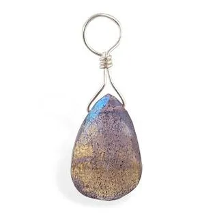 TummyToys® Faceted Labradorite Swinger Charm