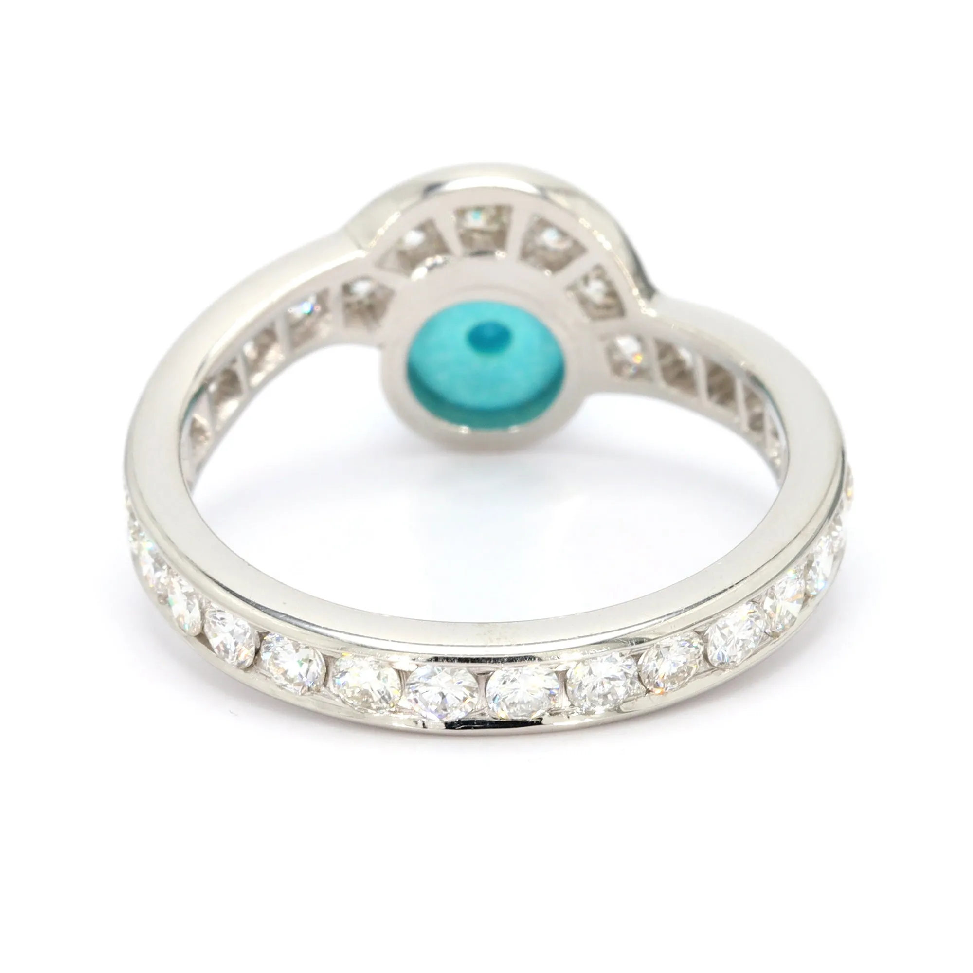 Turquoise and Diamond Eternity Ring