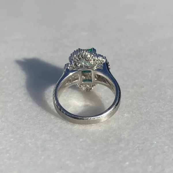 Vintage Emerald & Diamond Ring