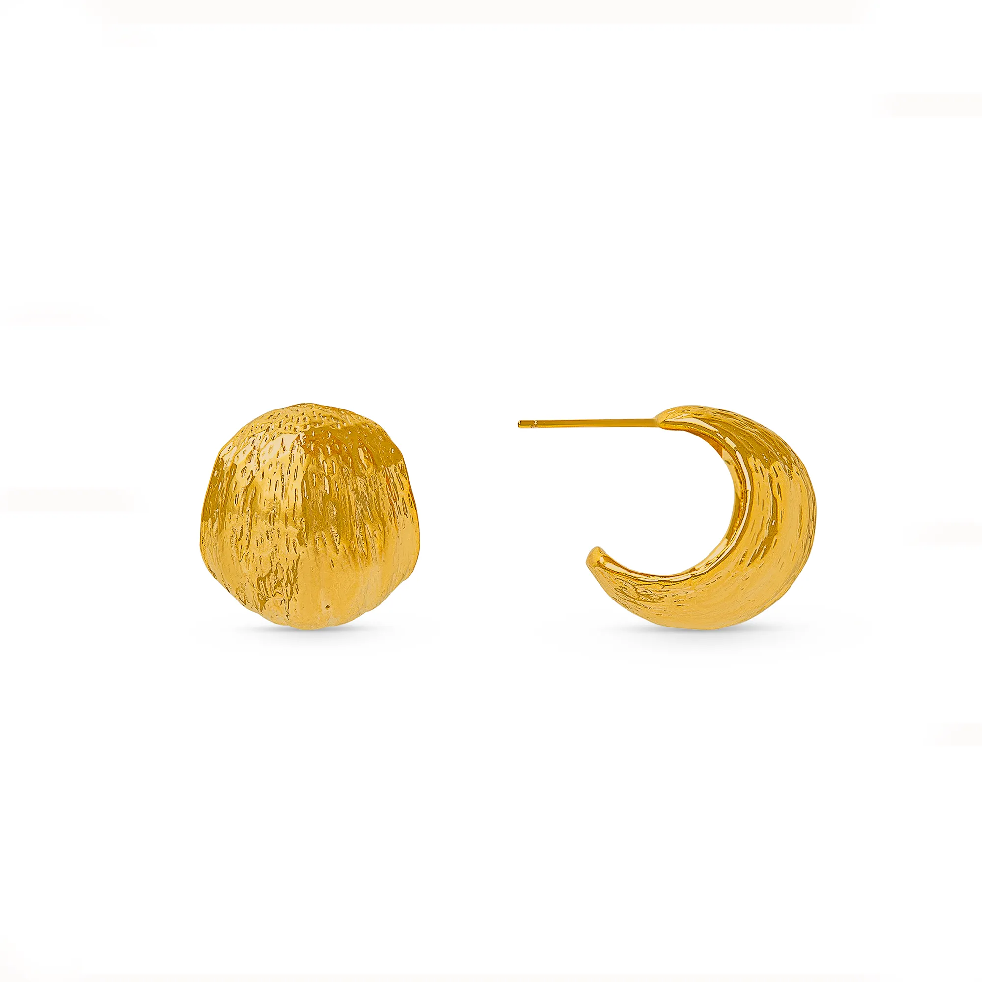 Voluminous Molten Hoop Earrings