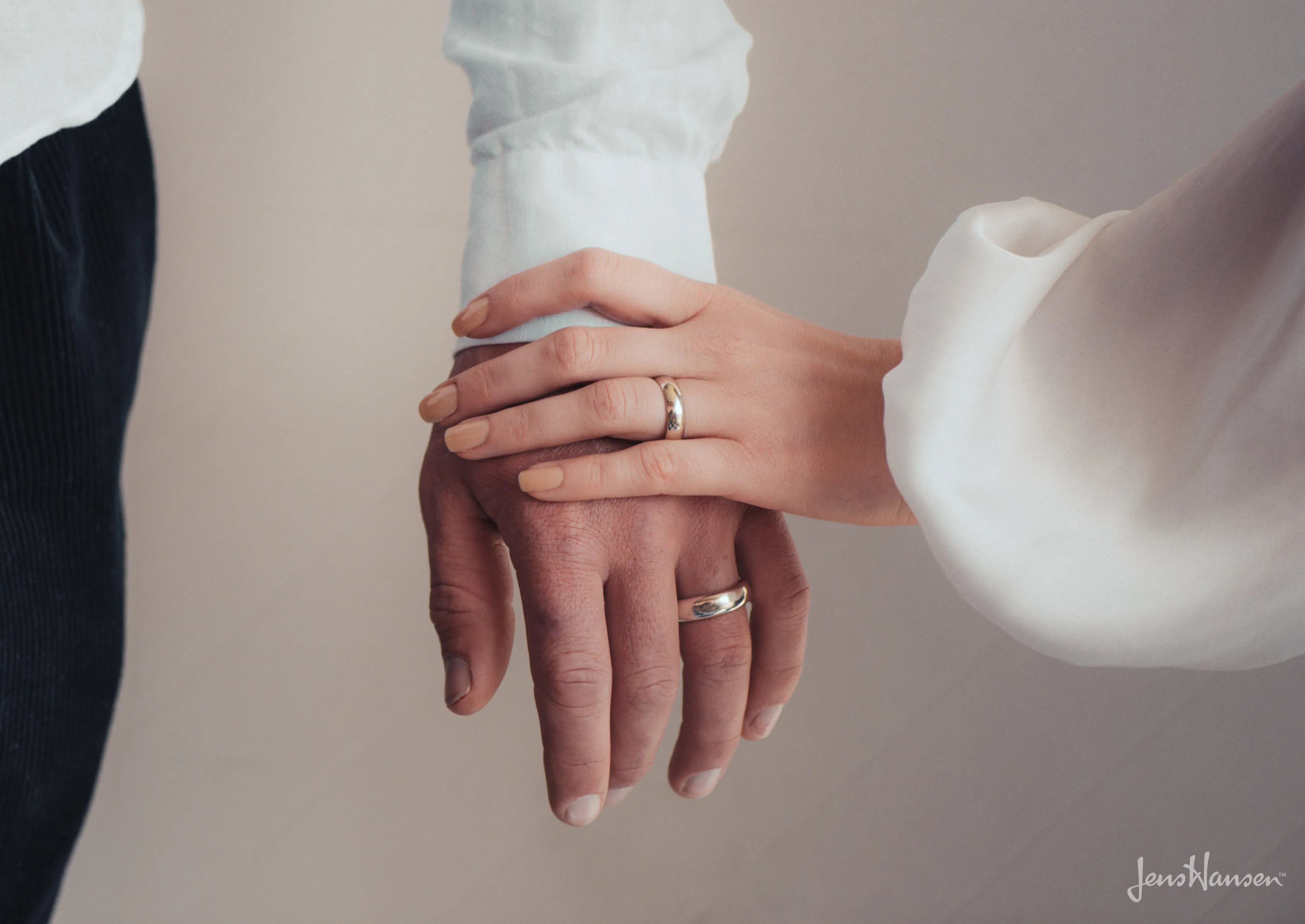 White Gold & Platinum Replica Rings Set