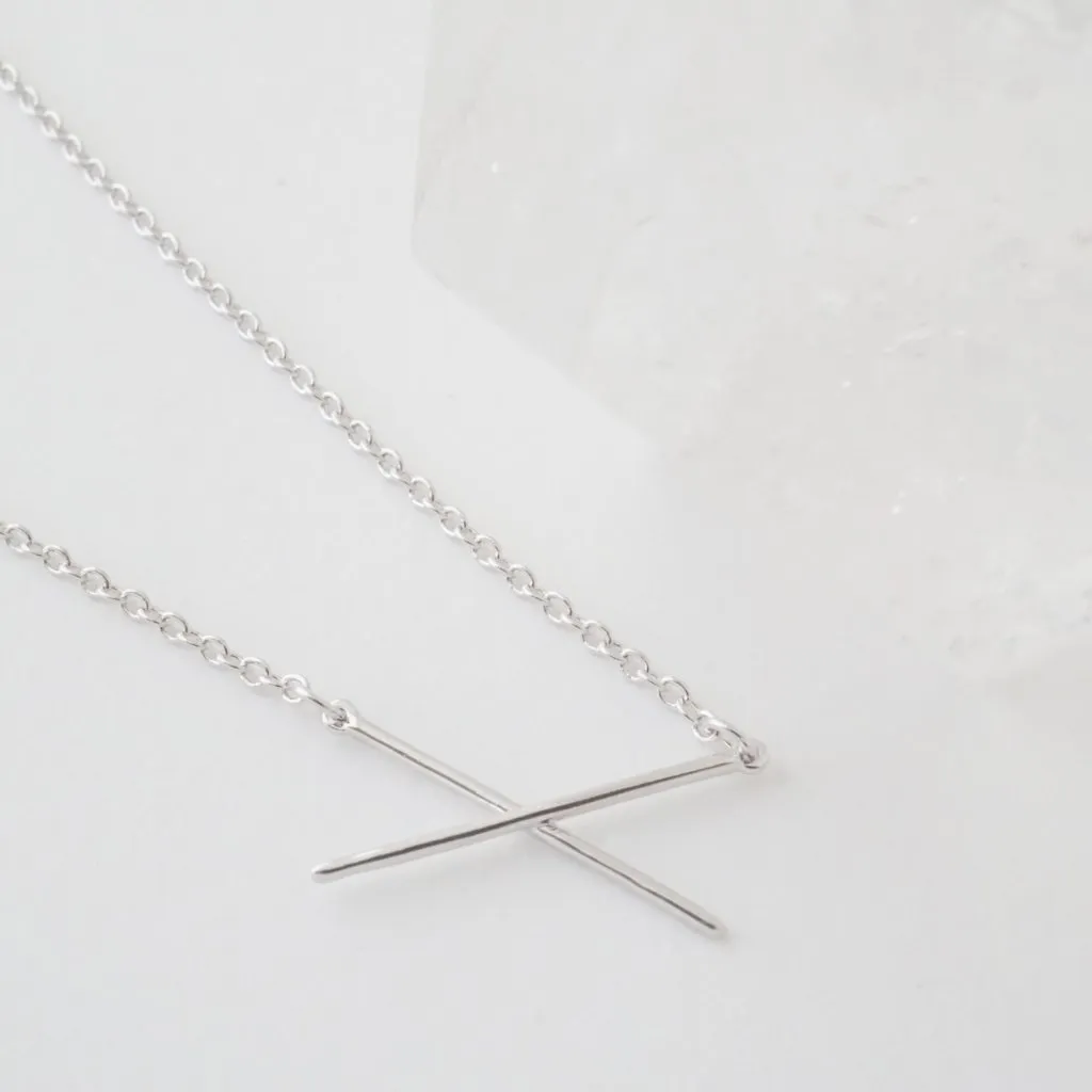 X Bar Necklace