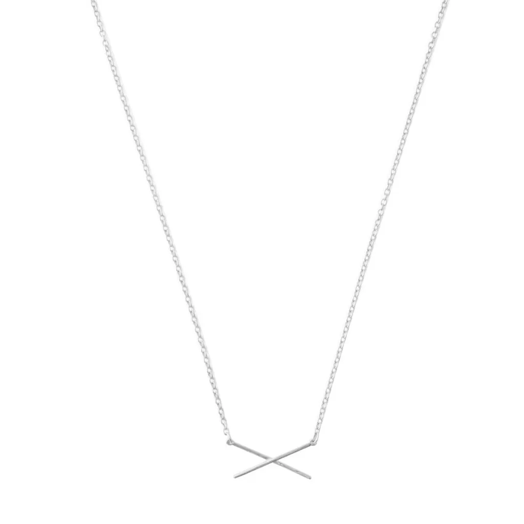 X Bar Necklace