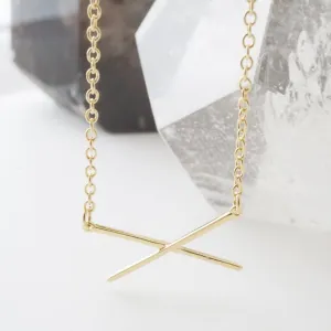 X Bar Necklace